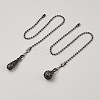2Pcs 2 Styles Alloy Ceiling Fan Pull Chain Extenders AJEW-WH20020-055EB-1