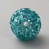 Opaque Acrylic Glitter Beads FIND-CJC0010-111A-23-2