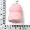 Flocking Resin Cute Pendants RESI-D072-01F-3