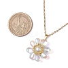 Glass & Glass Pearl Beads Pendants Necklaces for Women NJEW-MZ00106-05-3
