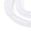 AB Color Plated Imitation Jade Glass Beads Strands GLAA-T026-3x6mm-J01-3