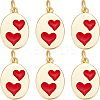 Real 18K Gold Plated Brass Charms KK-BBC0012-35-1