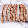 Brass Rhinestone Strass Chains CHC-WH0001-05G-2