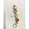 Alloy Plush Cloth Fabric Heart Link Chain for DIY Keychains AJEW-WH0188-88E-2