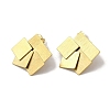 304 Stainless Steel Square Stud Earrings for Women EJEW-Q781-21G-1