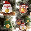 Christmas Santa Claus & Deer & Tree Paper Pendant Decorations PW-WGA525A-01-2