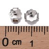 Rhodium Plated 925 Sterling Silver Ear Nuts STER-K167-039P-3