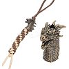Outdoor EDC Tool Brass Parachute Rope European Beads KK-WH0081-45AB-1