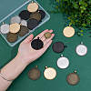 20Pcs 4 Colors Alloy Pendant Cabochon Settings FIND-PH0029-11-3