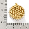 Rack Plating Brass & ABS Plastic Imitation Pearl Pendants KK-N255-03A-G-RS-3