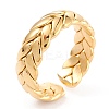Ion Plating(IP) 304 Stainless Steel Cuff Rings RJEW-K233-48G-1