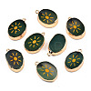 Natural Agate Pendants G-N326-156B-1