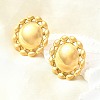 304 Stainless Steel Stud Earrings EJEW-B140-03G-2
