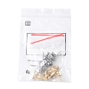 16Pcs 2 Colors 201 Stainless Steel Stud Earring Findings with Hole EJEW-FS0001-18-6