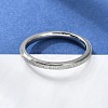 Non-Tarnish Textured 201 Stainless Steel Simple Thin Finger Ring for Women RJEW-I089-26P-4