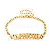 Constellation 202 Stainless Steel Figaro Chain Link Bracelets for Women Men LS-AJEW-U006-01E-1