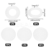 5Pcs Acrylic Round Oval Wreath Boards DIY-WH0570-18-2