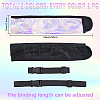 2Pcs 2 Colors Oxford Collapsible Floral Print Chinese Fan Storage Bag ABAG-CN0001-45-2