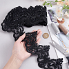 3 Yards Polyester Embroider Flower Lace Trim OCOR-MA0001-47A-3