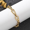 304 Stainless Steel Figaro Chains Bracelets for Women BJEW-R009-02G-3
