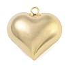 Heart Brass Pendants KK-N254-98G-01-1