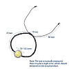 Faceted Rondelle Glass Braided Bead Bracelets BJEW-JB04808-M-6