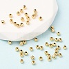 Real 24K Gold Plated Brass Round Spacer Beads X-PALLOY-M029-03G-5