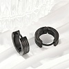 304 Stainless Steel Polishing Effect Hoop Earrings EJEW-M001-40C-EB-3