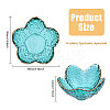 4Pcs 4 Colors Glass Bowl for Food Fruits AJEW-CA0004-93-2