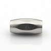 Tarnish Resistant 304 Stainless Steel Matte Surface Magnetic Clasps with Glue-in Ends LS-STAS-O042-D-31-2