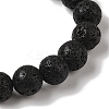 10mm Round Natural Lava Rock Braided Bead Bracelets BJEW-C067-01C-09-3
