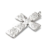 304 Stainless Steel Pendants X-STAS-R164-02P-2