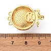 Brass Micro Pave Clear Cubic Zirconia Box Clasps LS-KK-D378-13G-3
