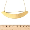 304 Stainless Steel Arch Shaped Pendant Bib Necklaces NJEW-P334-01G-2