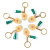 Acrylic Sunflower Pendant Keychains KEYC-TAC00010-2