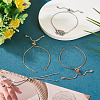 3Pcs 3 Colors Brass Box Chain Slider Bracelet Making KK-TA0003-12-RS-5
