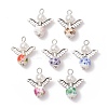 7Pcs Angel Printed Porcelain Ceramic Pendants PALLOY-JF03359-02-S-1