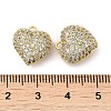 Brass Micro Pave Cubic Zirconia Hollow Out Charms KK-Q793-03G-3