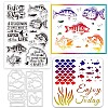 PVC Plastic Clear Stamps DIY-GL0004-56-1