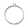 304 Stainless Steel Open Back Bezel Pendants STAS-B126-06F-P-1