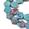 Dyed Synthetic Imperial Jasper Beads Strands G-D337-10mm-A01-4