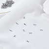 50Pcs 304 Stainless Steel Chain Findings Teardrop Shaped Charms STAS-LP0002-68-1