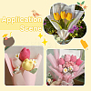 9Pcs 3 Colors Polyester with Iron Wire Artificial Tulip Flower AJEW-SC0031-42A-7