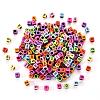 Opaque Mixed Colors Acrylic Beads MACR-YW0001-25B-1