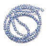 Spray Painted Imitation Jade Glass Beads Strands GLAA-P058-01A-07-2