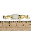 Natural Aquamarine with Brass Fold Over Clasps G-G141-03G-01-3