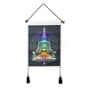 Chakra Cloth Wall Hanging Tapestry HJEW-M003-03A-2