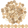 100Pcs 2-Hole Coconut Buttons BUTT-CY0001-31-1
