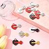 10 Sets Spray Painted Alloy Split Pendants FIND-FS0004-22-8