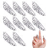 10Pcs Hollow Out Iron Fingers Nail Covers MRMJ-GL0001-20P-1